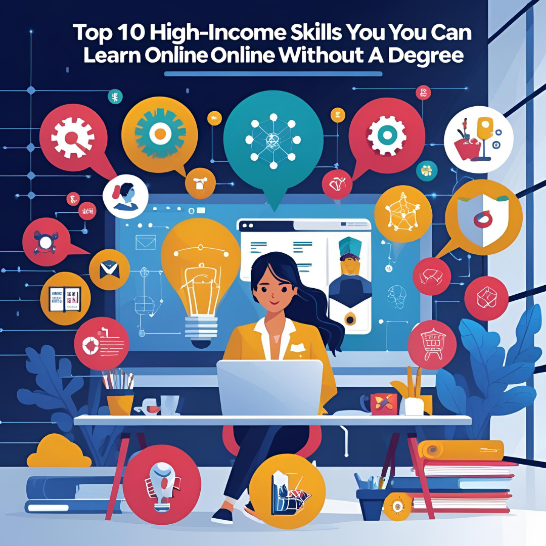 Top 10 High-Income Skills You Can Learn Online Without a Degree